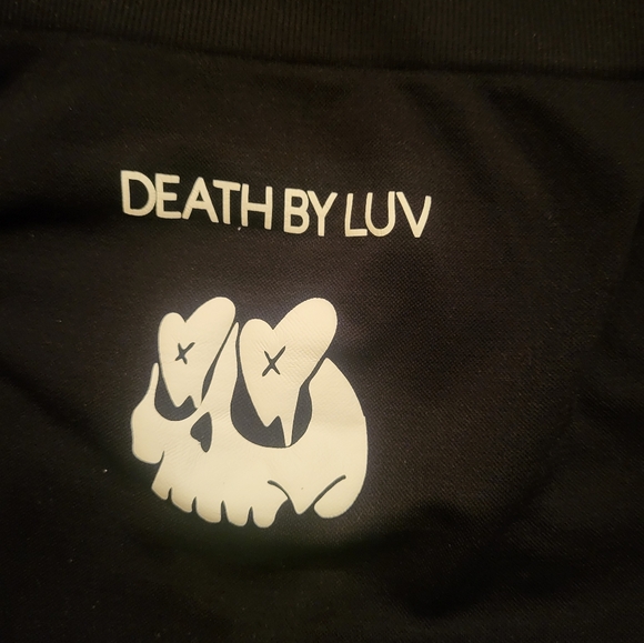 Luv Skull Design Womens Scrunch High waist booty shorts - Picture 3 of 3